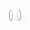 Julie Vos - Earring - Windsor Hoop - Aquamarine Blue - Small - Findlay Rowe Designs
