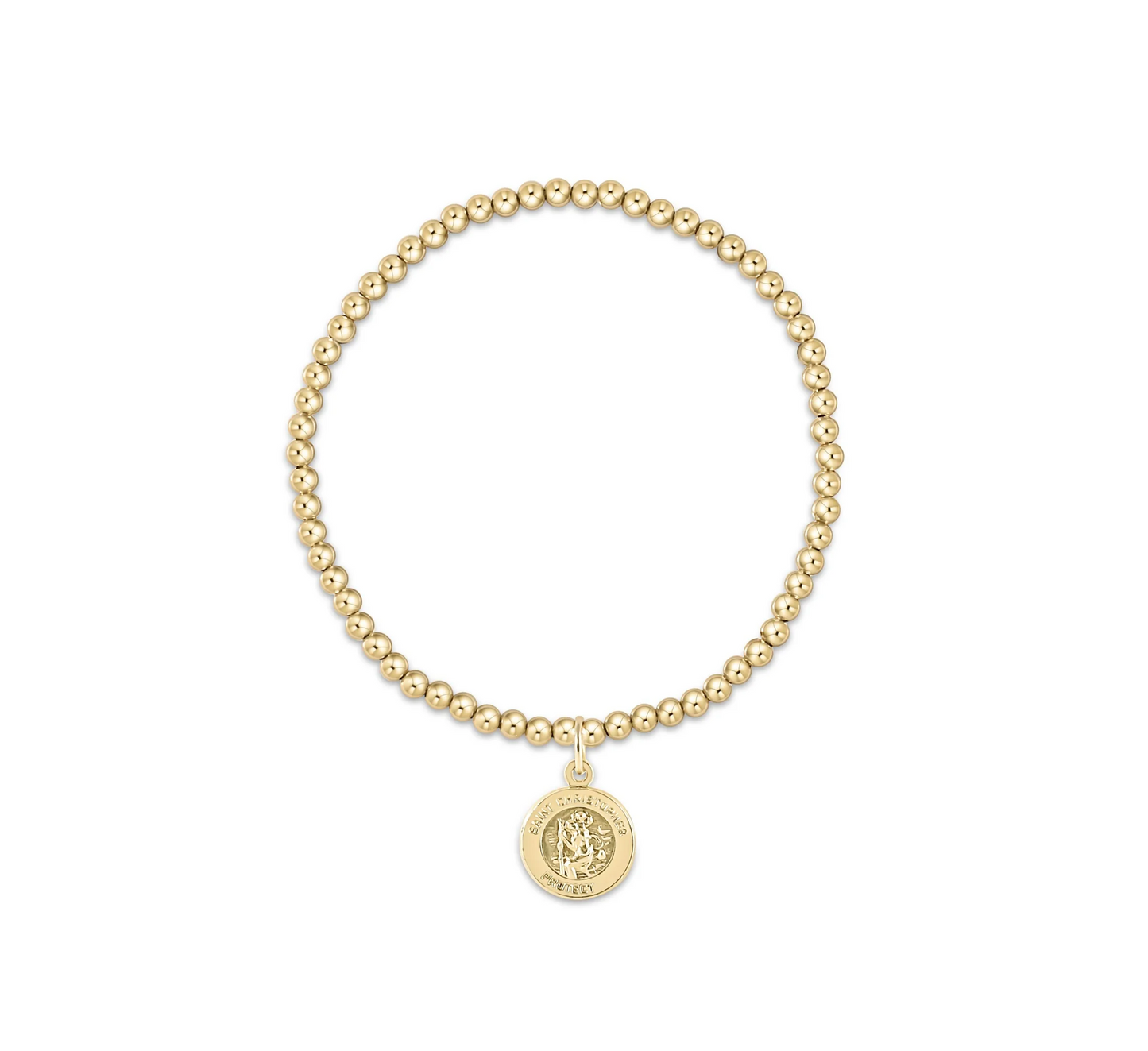 Enewton - Extends - Classic Gold 3mm Bead Bracelet - Protection Gold Disc