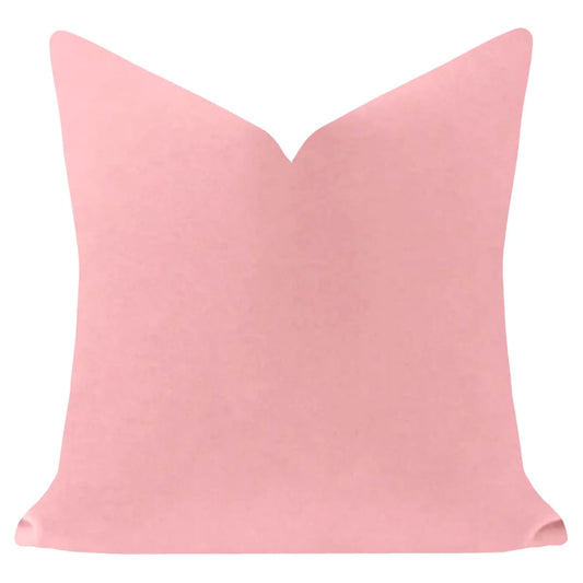 Laura Park- Blush Pink 22x22 Solid Velvet Pillow