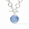 Julie Vos - Necklace - Silver - Honeybee Statement  - Iridescent Chalcedony Blue - Findlay Rowe Designs