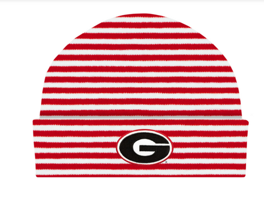 Creative Knitwear - Baby - Striped Knit Cap - UGA - Newborn - Findlay Rowe Designs