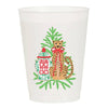Sip Hip Hooray - Frosted Party Cup - Christmas Set of 6