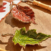 Autumn Allure  Enameled Leaf Plate - Findlay Rowe Designs
