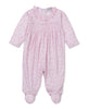 Kissy Kissy - Smocked Footie - Country Gardens - Pink - Findlay Rowe Designs