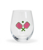 Pickleball Stemless Wine Glass