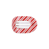 Teleties - Candy Cane Crush Small Flat Round Hair Clip