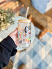 Happy by Rachel - 16 oz Glass Cup Bamboo Lid - State of Georgia - Findlay Rowe Designs