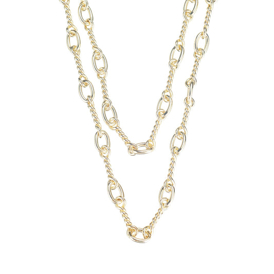 Natalie Wood- She's Spicy Chain Link Necklace in Gold