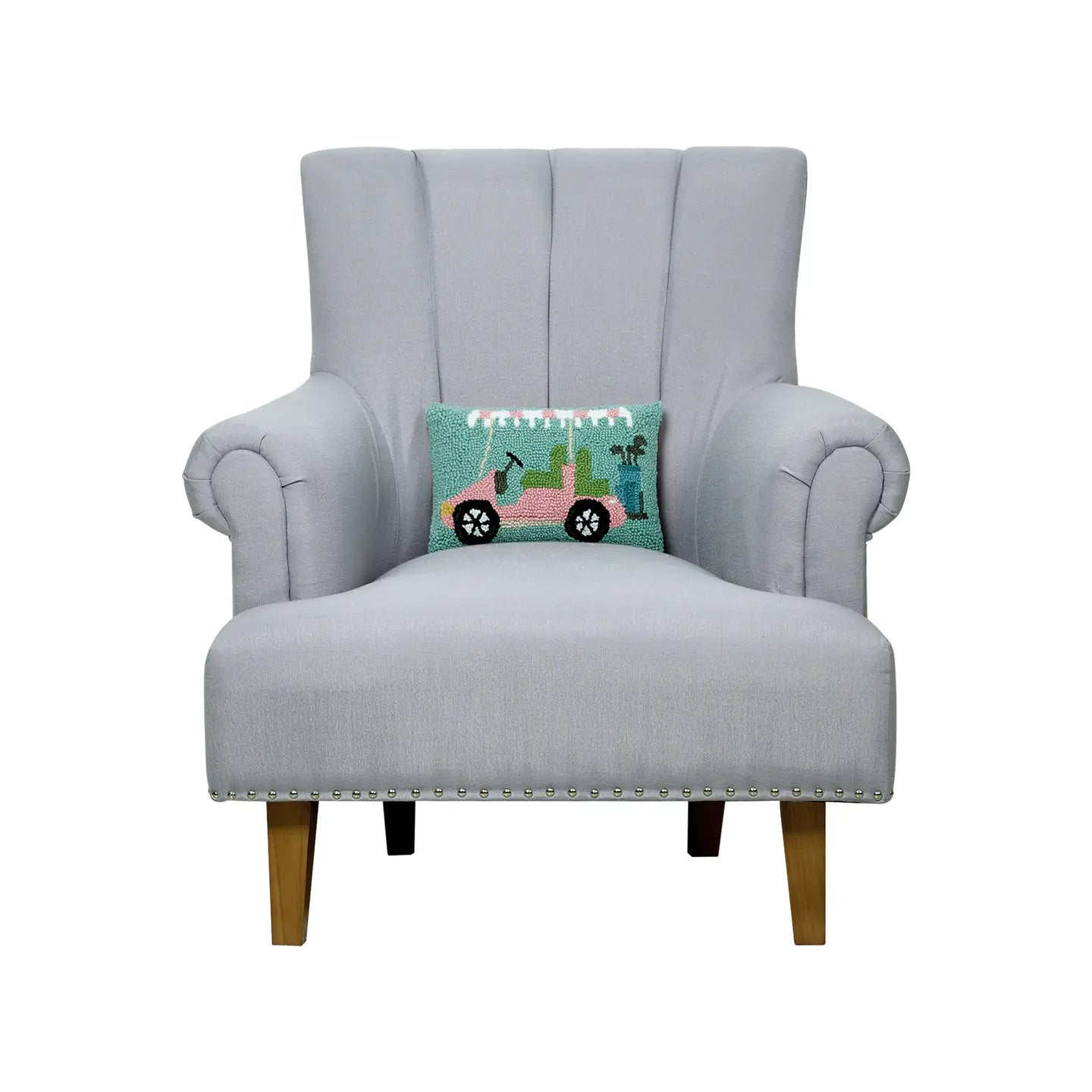 Pillow - Golf Cart - Pink. - Findlay Rowe Designs