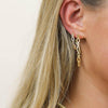 Natalie Wood- Bloom Mini Hoop Earrings in Gold