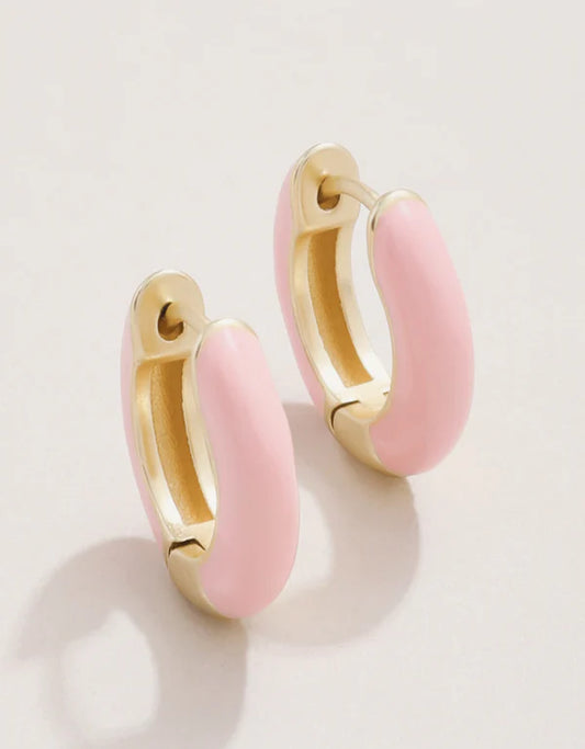 Spartina - Earrings - Clara Hoop - 15mm Blush - Findlay Rowe Designs