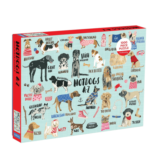 Chronicle Books - Hot Dogs A-Z Puzzle - Findlay Rowe Designs