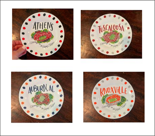 Happy by Rachel - Collegiate Melamine Plates