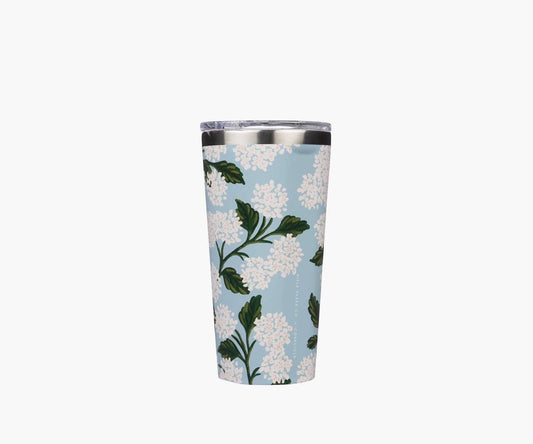 Corkcicle - 16oz Tumbler - Rifle Paper Co.  Hydrangea Blue - Findlay Rowe Designs