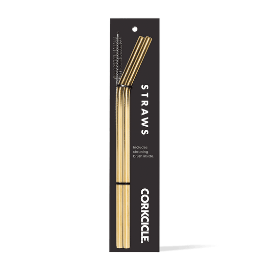 Corkcicle - Gold TUMBLER STRAW 2-PACK - Findlay Rowe Designs