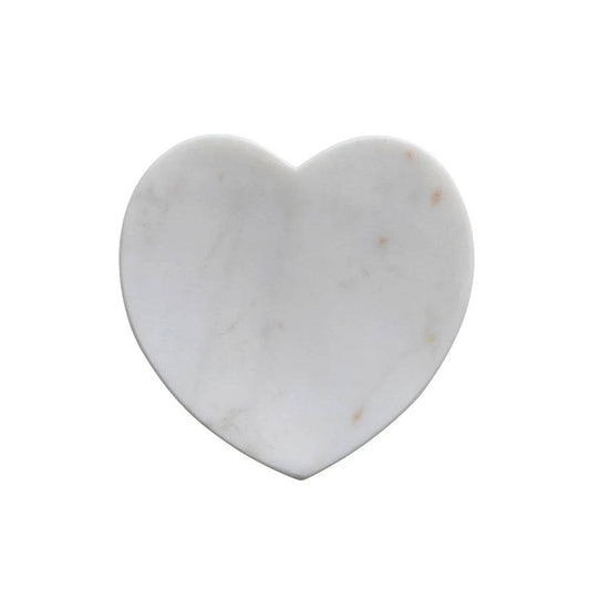 Marble Heart Shaped Dish, White - Findlay Rowe Designs
