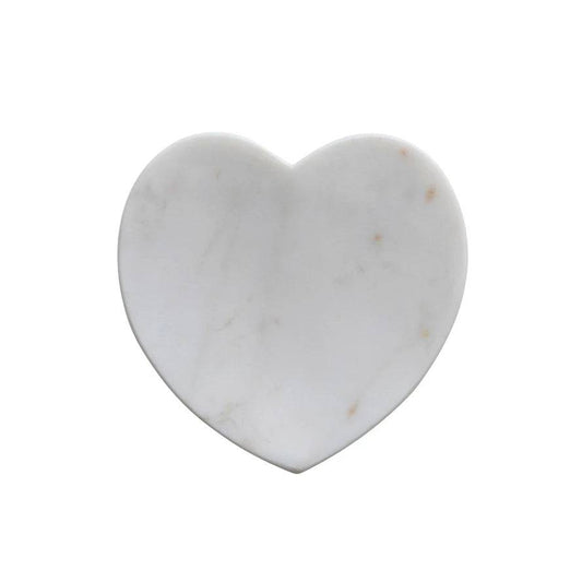 Marble Heart Shaped Dish - White - Findlay Rowe Designs