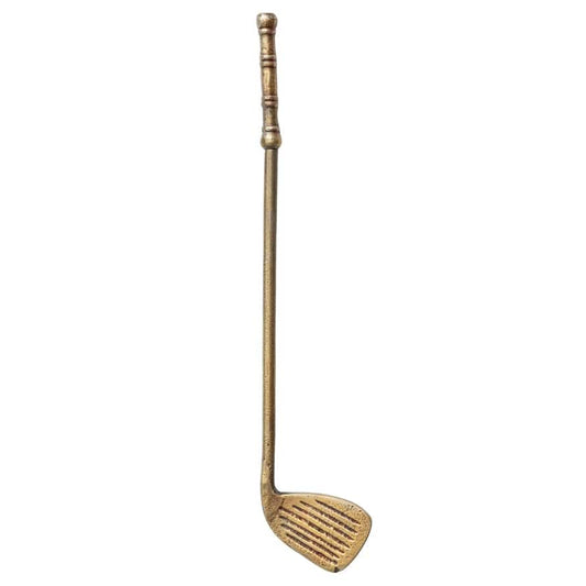 Cast Aluminum Golf Club Décor, Antique Brass Finish - Findlay Rowe Designs