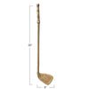 Cast Aluminum Golf Club Décor, Antique Brass Finish - Findlay Rowe Designs