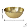 GILDED HAMMERED RUFFLE BOWL