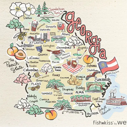 Wet-it - Swedish Cloth - State of Georgia - Findlay Rowe Designs