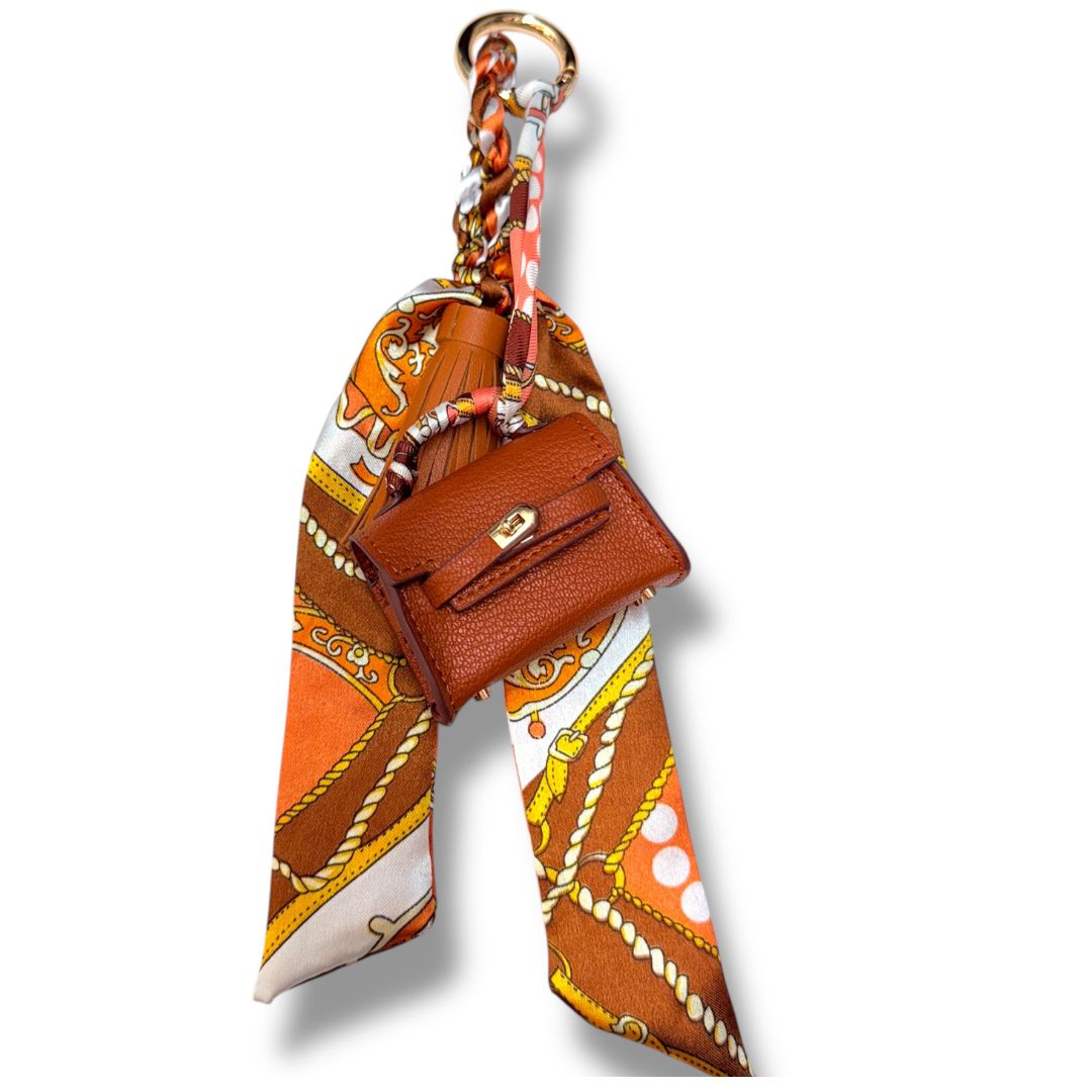 Queens Design - Mini Bag Scarf Charm - Findlay Rowe Designs