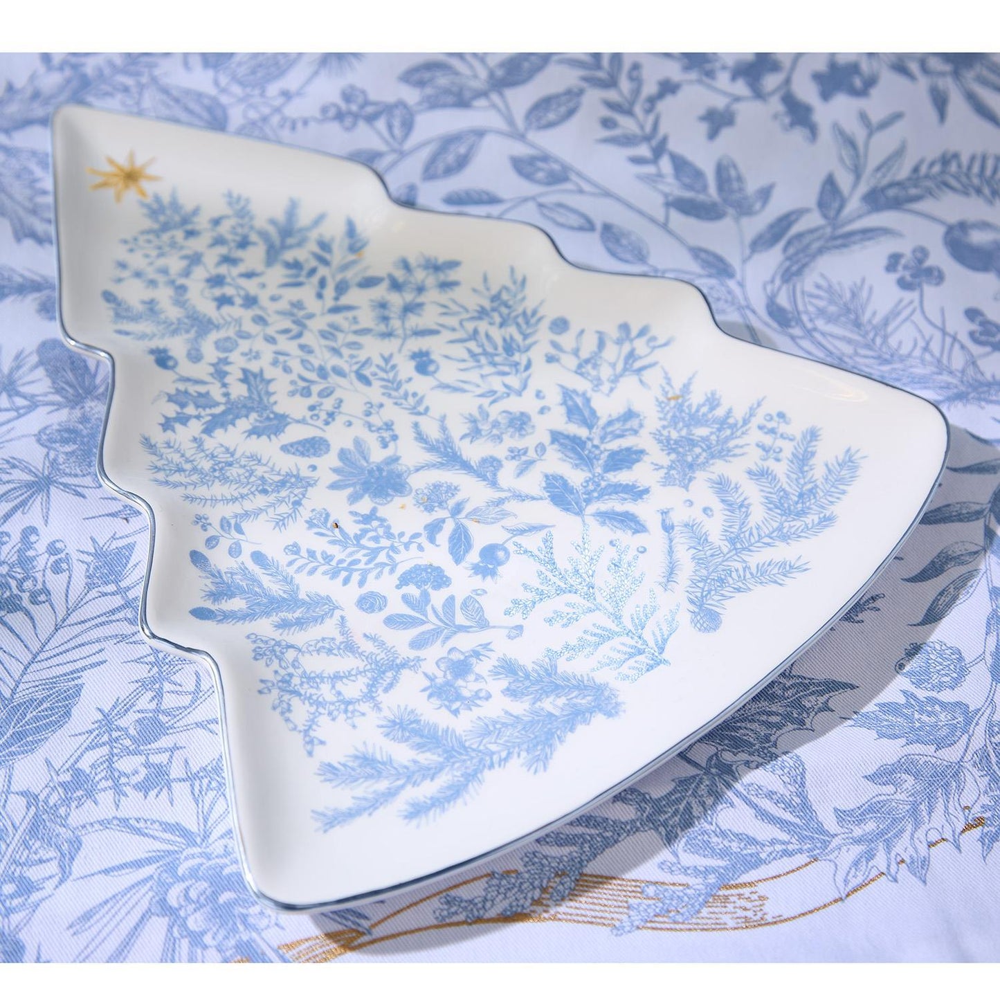Christmas Tree Shape Plate - Gilded Cottage - Findlay Rowe Designs