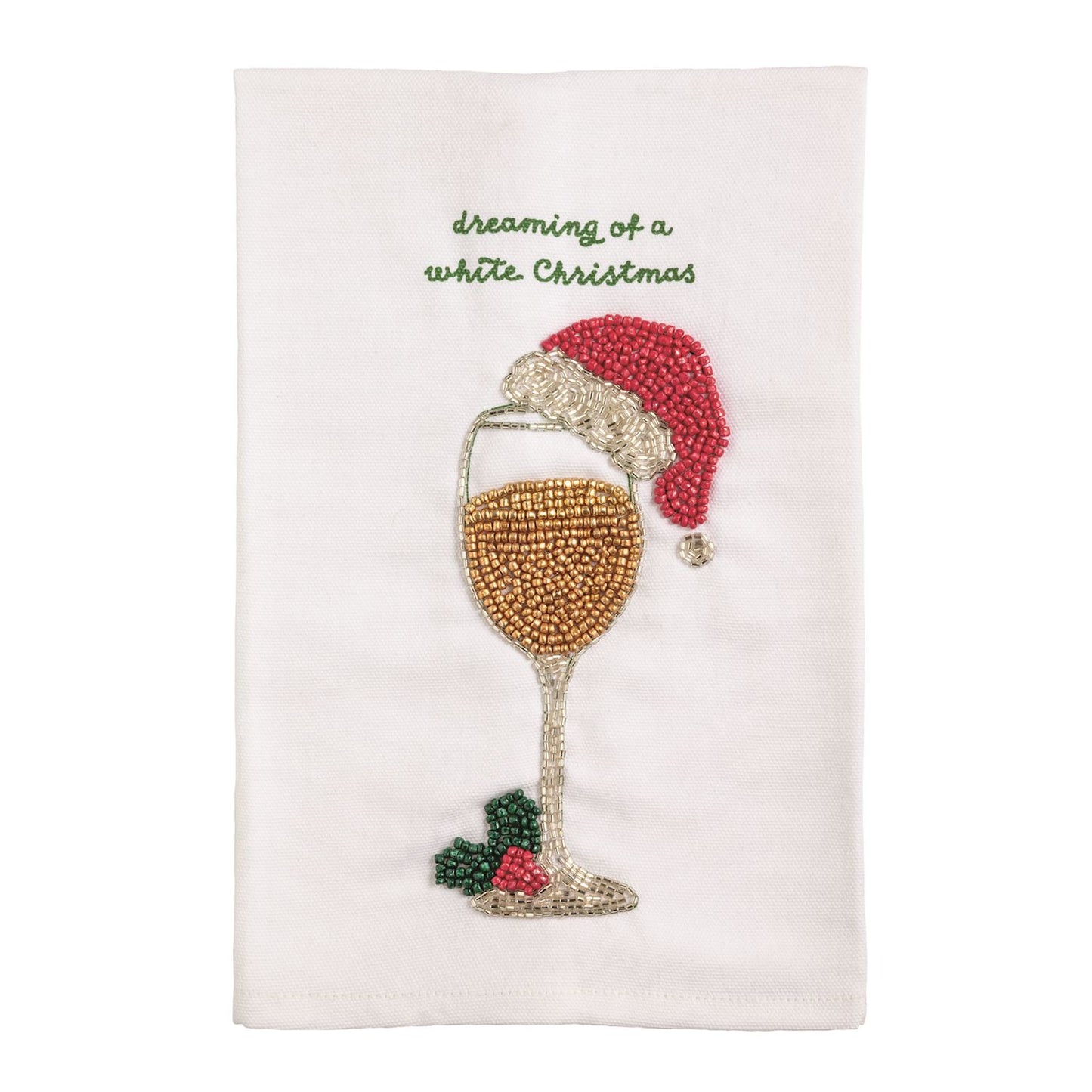 Mud Pie - Bar Towel - Beaded Cocktails - Findlay Rowe Designs