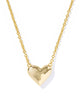 Kendra Scott - Necklace - Ari Heart Letter - Gold Short Pendant