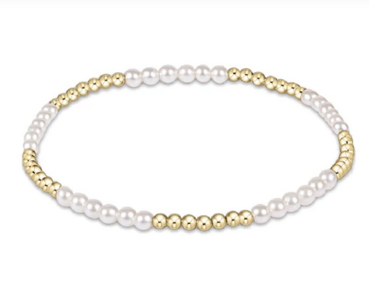 Enewton Classic Blissful Pattern Bracelet  2.5mm Bead-3mm Pearl