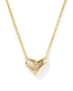 Kendra Scott - Necklace - Ari Heart Letter - Gold Short Pendant