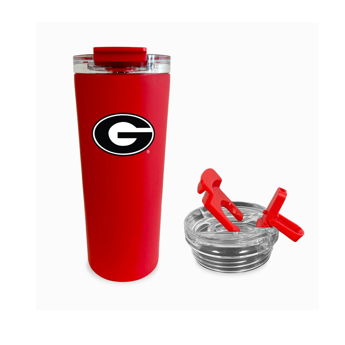 Fanatics - 24oz Dual Lid Tumbler - Soft Touch Finish - Collegiate
