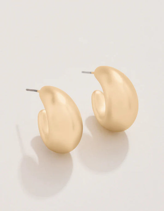 Spartina - Earrings - Gold Air Hoop Earrings - 22mm - Findlay Rowe Designs