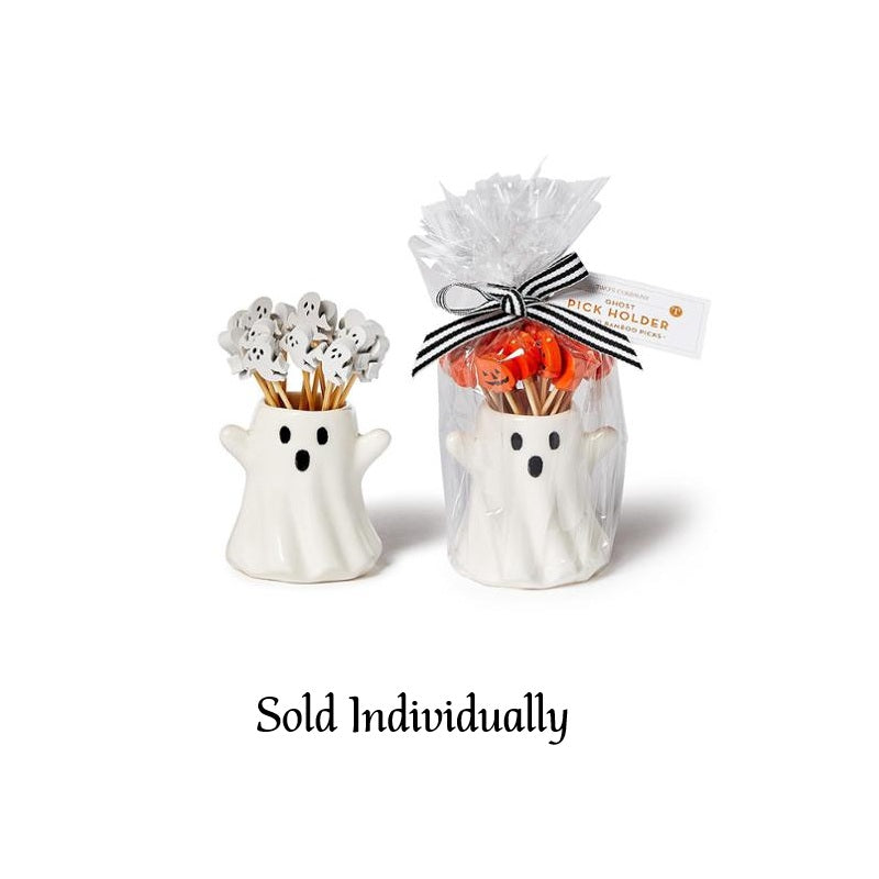 Toothpick Holder - Ghost - 20 Picks - Ghost or Pumpkin - Findlay Rowe Designs