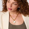 Julie Vos - Necklace - Solara Statement - Iridescent Clear Crystal