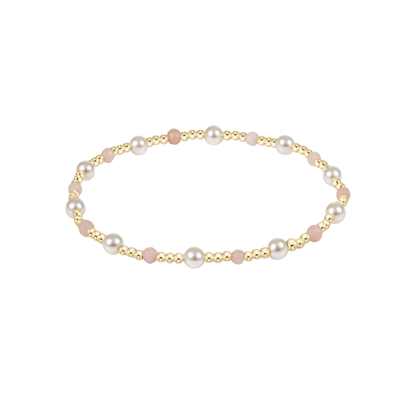 Enewton - Extends Pearl Sincerity 4mm Gem Bracelet -  Pink Opal - Findlay Rowe Designs