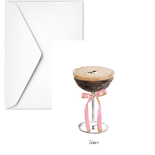 Rebeca Illustrated - Notecard - Espresso Elegance - Findlay Rowe Designs