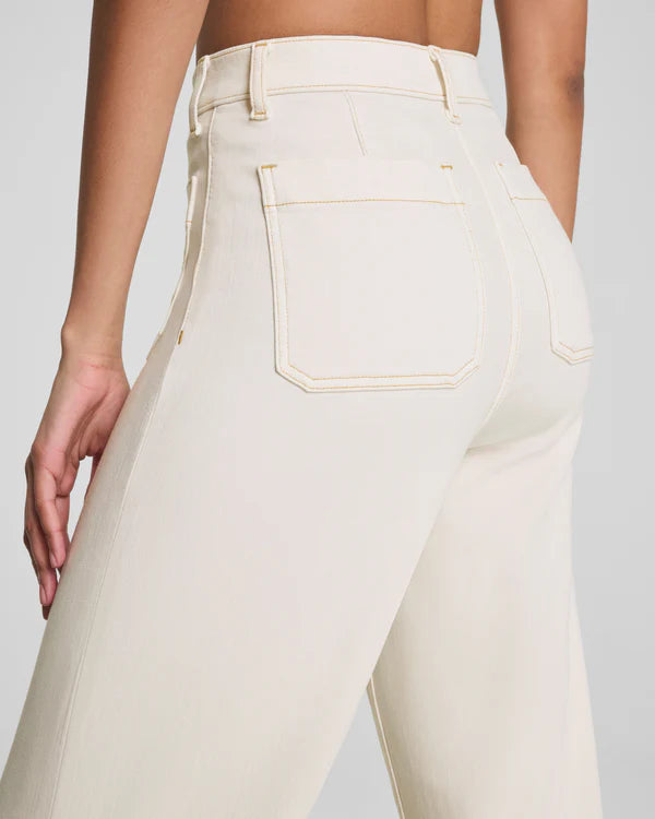 Spanx - SPANXshape  Cropped Wide Leg Jeans - Alabaster - Findlay Rowe Designs