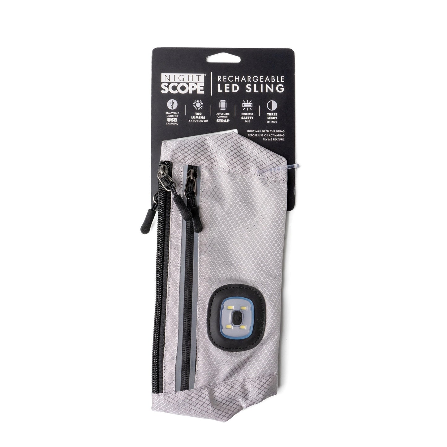 Night Scope Sling Bag - Reflective - Gray - Findlay Rowe Designs