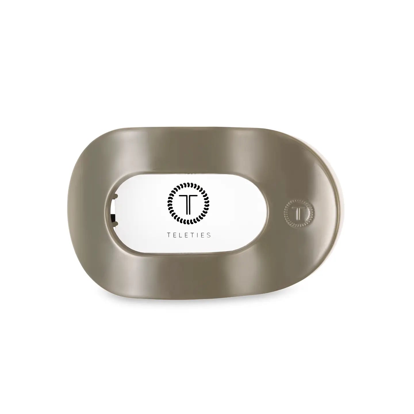 Teleties - Flat Round Hair Clip - Sage it Ain't So - Medium