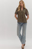Top - Short Sleeve Geometric Print - Black - Findlay Rowe Designs