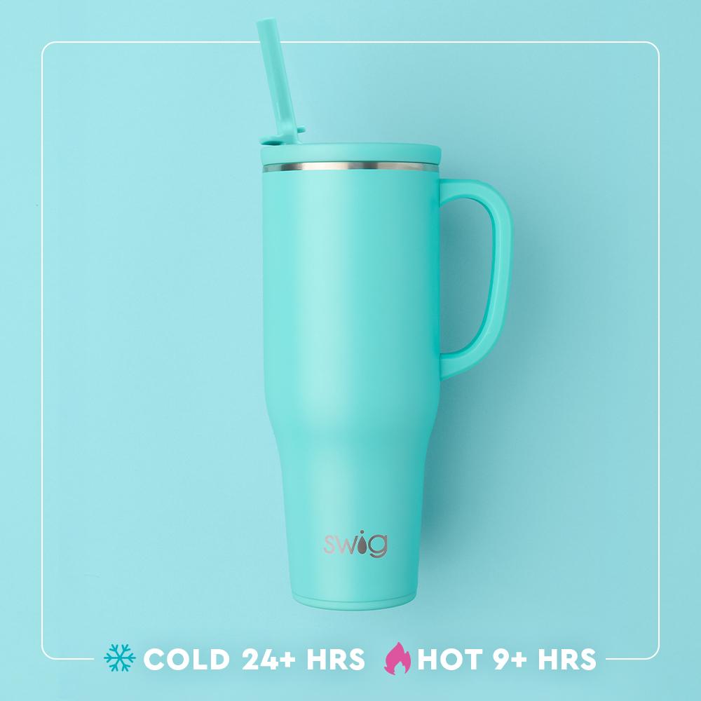 Swig - 40oz Mega Mug  - Saddle Stitch Cognac - Findlay Rowe Designs