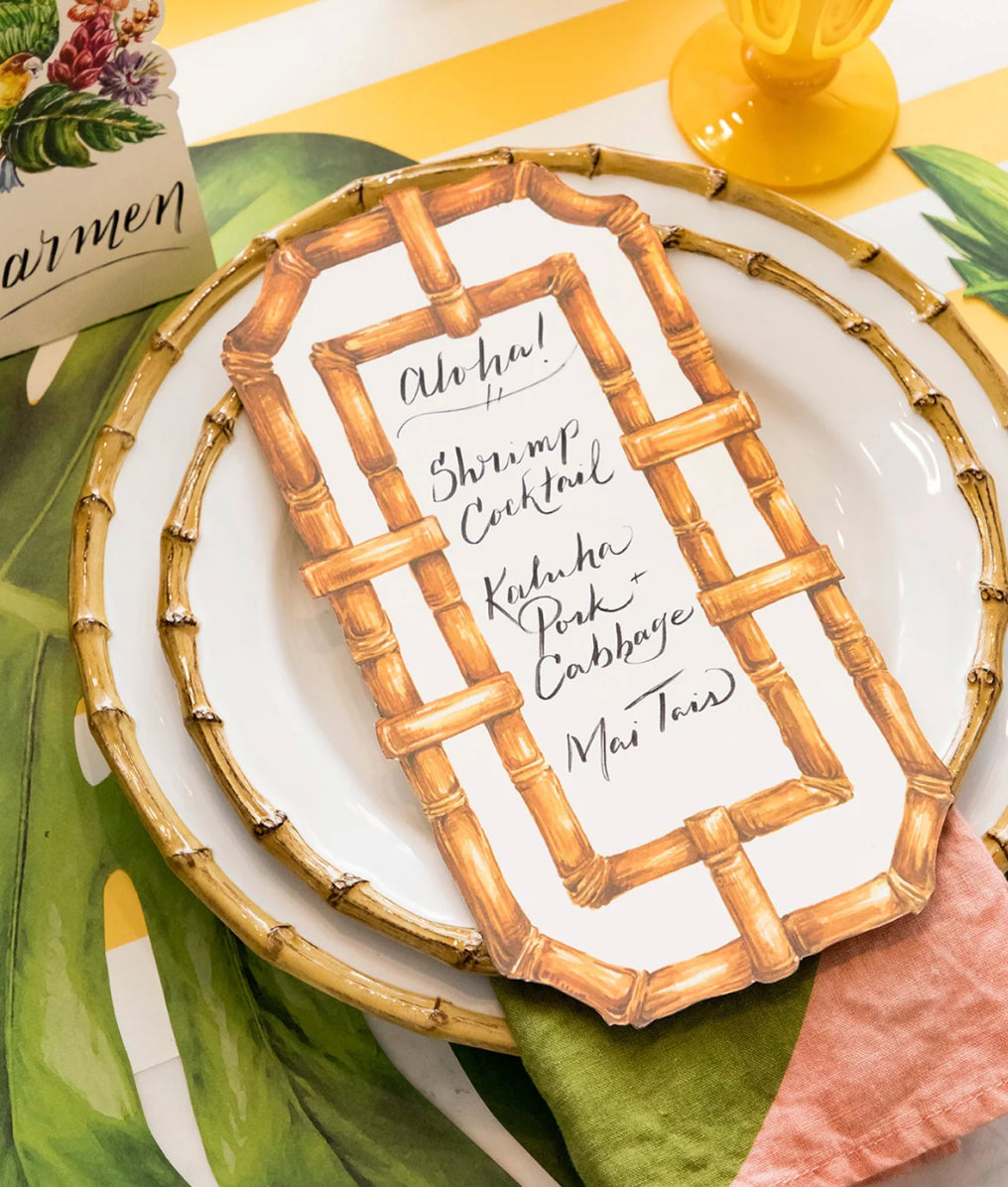Hester & Cook - Table Menu Card - Bamboo