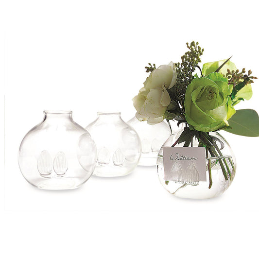 Bud Vase/Place Card Holder - Blown Glass - Set of 4 - Findlay Rowe Designs