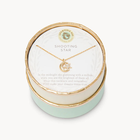 Spartina - Sea La Vie Necklace Shooting Star/Moon - Findlay Rowe Designs