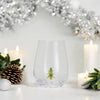 Stemless Wine Glass - Christmas Figure - Findlay Rowe Designs