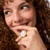 Julie Vos - Ring - Solara Statement - Iridescent Clear Crystal - Size 9 - Findlay Rowe Designs