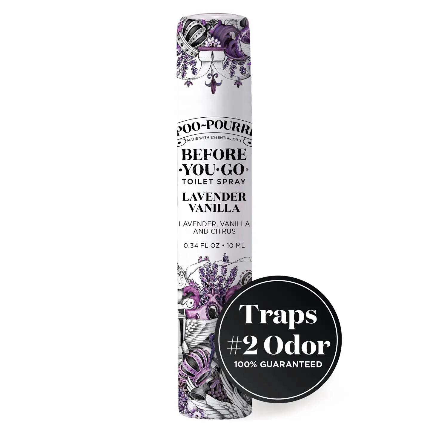 Poo-Pourri - 10ml Travel Size Toilet Spray - Lavender Vanilla - Findlay Rowe Designs