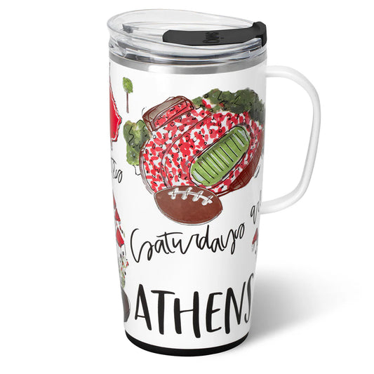 Swig - Travel Mug 22oz - Saturdays in Athens - Findlay Rowe Designs