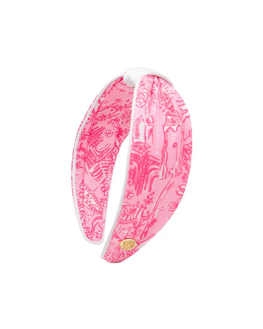 Lilly Pulitzer - Low Knot Headband - Palm Beach Toile - Findlay Rowe Designs